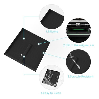 Center Console Wireless Charging Pad for Toyota RAV4 2026,Black - size: for 2026 Toyota RAV4
