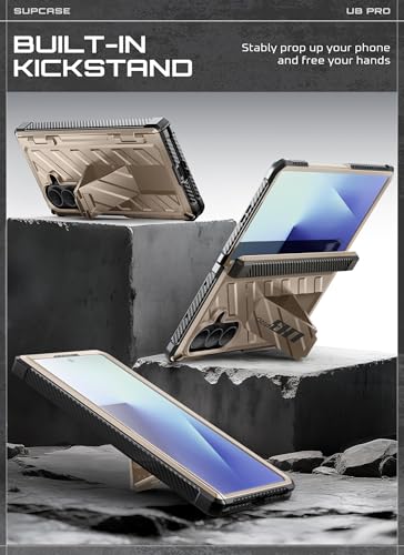SUPCASE for Samsung Galaxy Z Fold 7 Case with Built-in Kickstand, Desert - color: Desert
