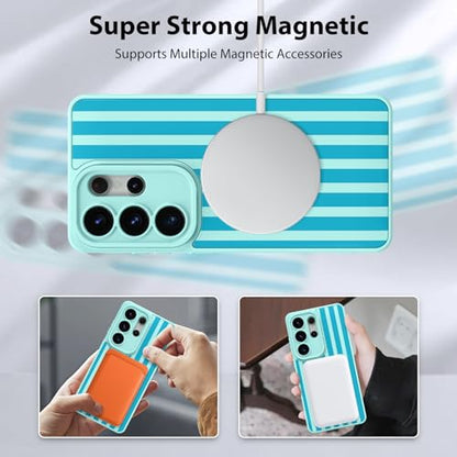KANGHAR Compatible with Samsung Galaxy S26 Ultra Case Stripes -Blue - color: Blue-Stripes, size: Samsung Galaxy S26 Ultra