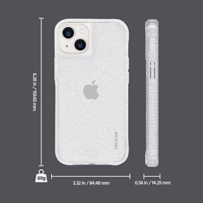 Pelican Ranger Series - iPhone 13 Case [15ft MIL-Grade Drop Protection] [Wireless Charging Compatible] Shockproof and Cute Bling Glitter Phone Case Cover for iPhone 13 6.1" with Anti Scratch - Sparkle - color: Ranger Sparkle