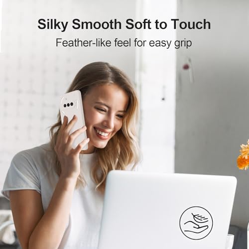 GiiYoon Silicone Case for Nothing Phone 3a, Off White - color: Off-white, size: Nothing Phone 3a