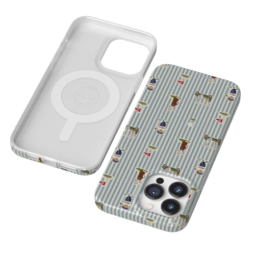 Casely iPhone 14 Pro Case | Clubhouse | The Caddie Print | Compatible with MagSafe | Classic Ultra Thin Design - color: Clubhouse | The Caddie Print, size: Iphone 14 Pro