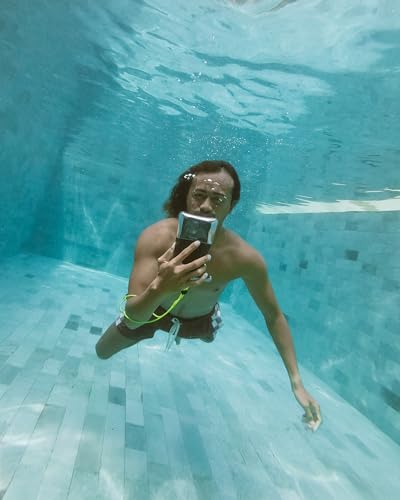 Aquapac Waterproof Phone Case, Small, Grey | iPhone and Android, Made in The UK, Hiking, Mountain Biking, Running Accessory, Floating, IPX8 certified to 30 ft deep. - color: Grey, size: Small
