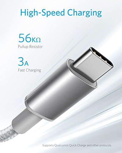 Anker USB A to USB C Cable, USB to USB C Cable (2-Pack, 6 ft, Silver) - color: sliver, size: 6ft