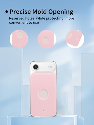 Compatible with Apple iPhone Air MagSafe Battery,UYRUREL Premium Silicone Shockproof Protection Ultra-Thin Design, Comfortable and Skin-Friendly,Pink. - color: Pink