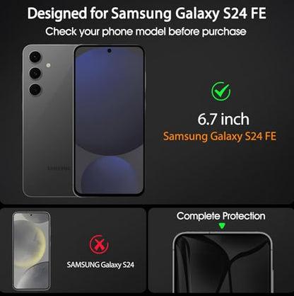 3 Pack Screen Protector Compatible for Samsung Galaxy S24 FE 5G, HD Clear Flexible Soft TPU Hydrogel Film for Samsung Galaxy S24 FE - Support Fingerprint Unlock, High Sensitivity - size: Samsung Galaxy S24 FE