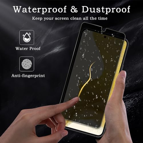 Privacy Screen Protector for Samsung Galaxy S22/S23 5G, Shatterproof Tempered Glass Accessories, Anti Spy Tempered Glass Film, Case Friendly Ultra Resistant 9H Hardness Anti-Glare HD Black -2 Pack