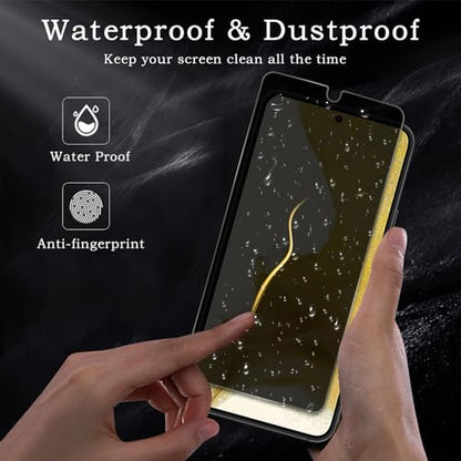 Privacy Screen Protector for Samsung Galaxy S22/S23 5G, Shatterproof Tempered Glass Accessories, Anti Spy Tempered Glass Film, Case Friendly Ultra Resistant 9H Hardness Anti-Glare HD Black -2 Pack