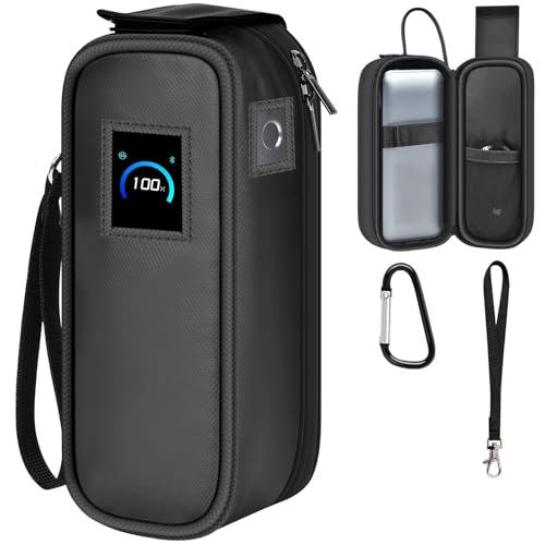 Customized Case for Anker Prime 26K 300W, Flip-Top, Dual Window | Custom Fabric Pouch EPE Padded Lining,Open Top Flap, Plug in USB-C Cable, Keep Charging Without Removing Power Bank,Bag Only - style: For Anker 26250
