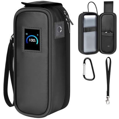 Customized Case for Anker Prime 26K 300W, Flip-Top, Dual Window | Custom Fabric Pouch EPE Padded Lining,Open Top Flap, Plug in USB-C Cable, Keep Charging Without Removing Power Bank,Bag Only - style: For Anker 26250