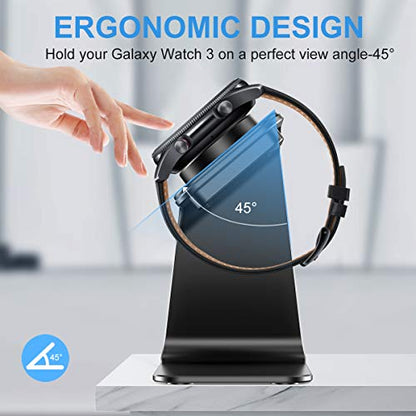 NANW Charger Dock Compatible with Samsung Galaxy Watch 7/6/5 Pro/4/3/Active 2 - USB Replacement Charging Cable Dock Stand Accessories