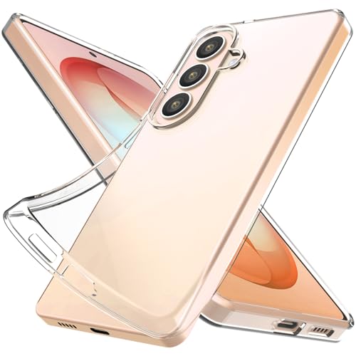 Silicone Clear for Samsung Galaxy S26 Plus Case,Thin with Comfort Grip | Soft Slim-Fit TPU Galaxy S26 Plus Phone Cover,Non-Slip,Shockproof Protection,Scrath-Resistant