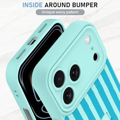 KANGHAR Compatible with iPhone 17 Pro Max Case Stripes -Blue - color: Blue-Stripes, size: iPhone 17 Pro Max