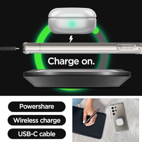 Spigen for Galaxy S24 Ultra Case, Ultra Hybrid [No Magnet Ring] [Anti-Yellowing] - Crystal Clear - color: Crystal Clear, size: Galaxy S24 Ultra