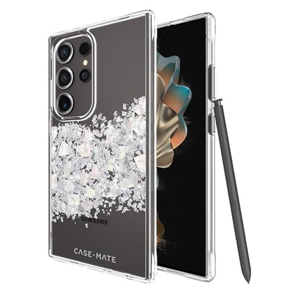 Case-Mate Samsung Galaxy S24 Ultra Case [6.8"] [12ft Drop Protection] [Wireless Charging] Touch of Pearl Phone Case for Samsung Galaxy S24 Ultra - Luxury Bling Glitter, Anti-Scratch, Shockproof, Slim - color: Touch of Pearl