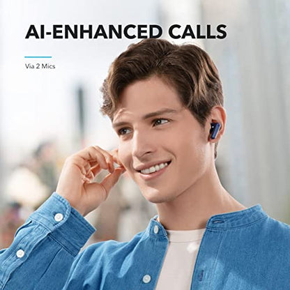 Soundcore by Anker P20i True Wireless Earbuds, with Big Bass, 30H Playtime - color: Blue