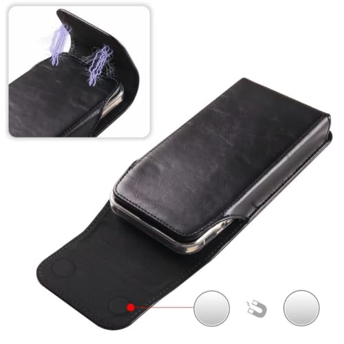 Phone Case Belt Clip Waist Pouch Holster Smartphone Belt Sleeve (Black) - color: Black