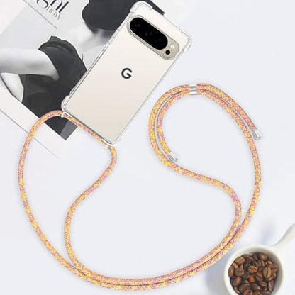 for Google Pixel 10 Pro XL Crossbody Case Clear Neck Hanging Strap Adjustable Shoulder Lanyard Phone Cover Women Girls Soft TPU Slim Anti-Drop Protection Mobile Case for Pixel 10 Pro XL - Rainbow - size: for Google Pixel 10 Pro XL