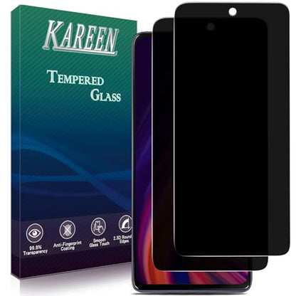 KAREEN 2 Pack Privacy Screen Protector for Motorola Moto G Power 5G 2025 - color: Black