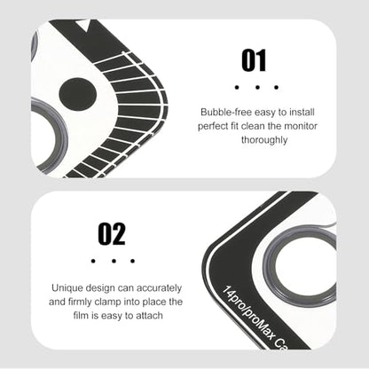 Mikinona Tempered Camera Lens Protector for Smartphone Scratch Resistant Rear Lens Cover Film High Definition Anti-fall Protective Film and Case Friendly Dark Purple