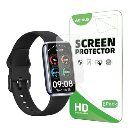 Screen Protector Compatible for MorePro Air 2 Fitness Tracker 1.57" (6 Pack) Clear TPU Soft Film, Compatible for VIPWISE D36 Health Fitness Tracker Watch