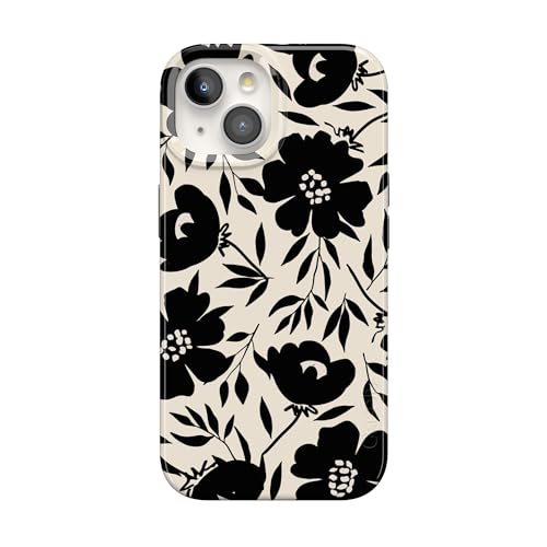 Casely iPhone 15 Plus Case | Dark Fantasy | Contrast Floral | Compatible with MagSafe | Classic Ultra Slim Design - color: Dark Fantasy | Contrast Floral