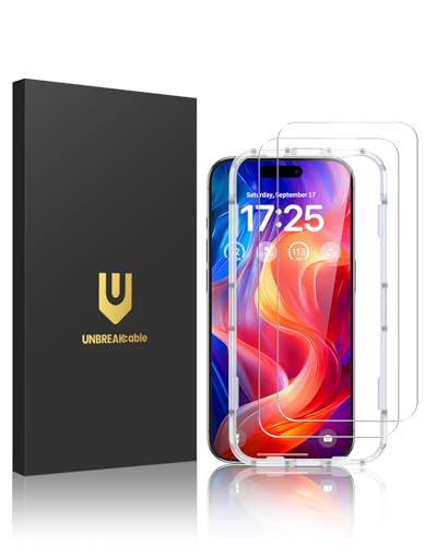 UNBREAKcable 2-Pack Screen Protector for iPhone 16 Pro,Tempered Glass - size: iPhone 16 Pro