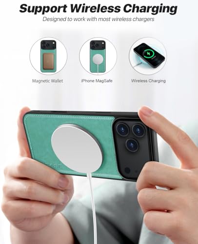 OCASE for iPhone 17 Pro Max Detachable Wallet Case with Card Holder, 2 in 1 PU Leather Flip Folio with RFID Blocking Stand Wrist Strap Shockproof Phone Cover 6.9 Inch 2025, Green - color: Green, size: iPhone 17 Pro Max