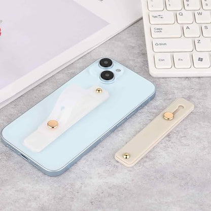 Styquenzer 2 Pcs Universal Phone Grips - Finger Holder for Back of Phone, Portable Phone Strap - Grey White