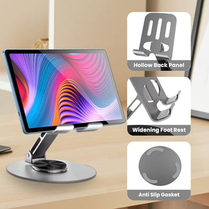 Universal Metal Cell Phone Stand, Grey&Grey - color: Grey&Grey
