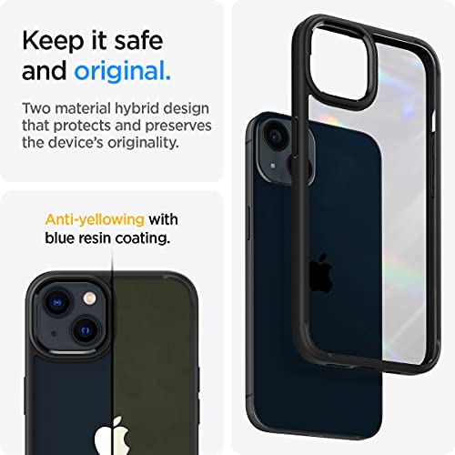 Spigen for iPhone 13 Case, Ultra Hybrid [No Magnet Ring][Anti-Yellowing] - Matte Black - color: Matte Black, size: iPhone 13
