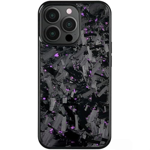 Carbon Fiber Phone Case, Ultra-Thin All-Inclusive Magnetic Anti-Fall Protective Phone Case for iPhone 11, Support Wireless Charging (Purple, for iPhone 11) - color: Purple, size: for iPhone 11