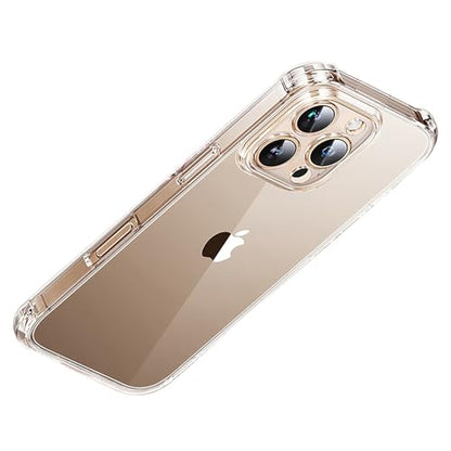 1PC Clear Soft TPU Silicone Case for iPhone 16 Pro Max | Clear Flexible Back Cover Made of Soft TPU/Silicone Rubber with Precise Rear Camera Cutouts - color: For iPhone 16 Pro Max