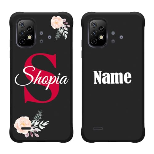 Name Monogram Case for UMIDIGI Bison X20 X10,PRO,C1/G5 Mecha/G5A/G5/G3 Plus,Max/G1,Bison GT2 Pro/Power 7 Max,7S,7,3 Phone Cover Custom with Initial Text,Customize Slim TPU Protective Case - color: Template 05 - Monogram