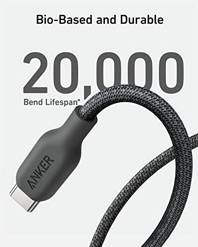 Anker USB C Cable, 240W Type C Fast Charging, USB 2.0 (6 ft, Phantom Black) - size: 6ft