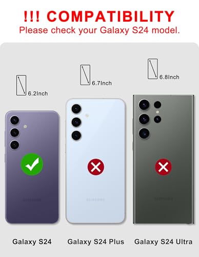 Magnetic Flower Case for Samsung Galaxy A16 5G, Purple | Compatible with MagSafe, Cute Aesthetic Stained Glass Floral, TPU and PC Protective Phone Cover for Women Girls - color: Purple Lavender