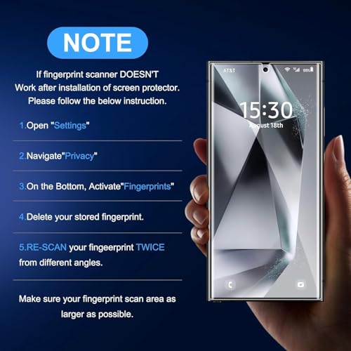 X-it for Samsung Galaxy S24 Ultra Privacy Screen Protector, 2-Pack - size: S24 Ultra-2pcs