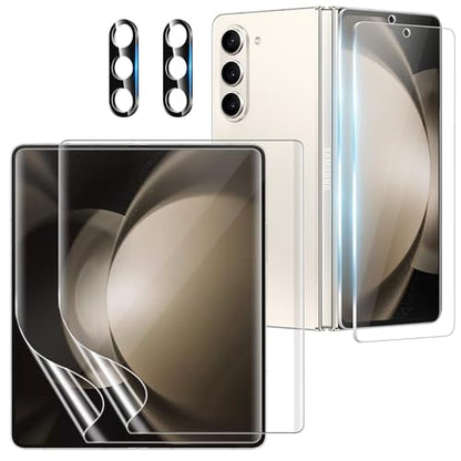 For Samsung Galaxy Z Fold 5, 2 Inner Films, 2 Cover Glass, 2 Lens Guards - size: 6.20 inch