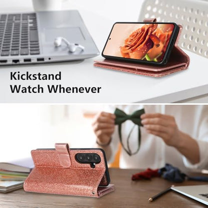 Varikke for Samsung Galaxy S26 Wallet Case Magnetic Detachable, Rose Gold - color: Rose Gold, size: Galaxy S26 6.3"
