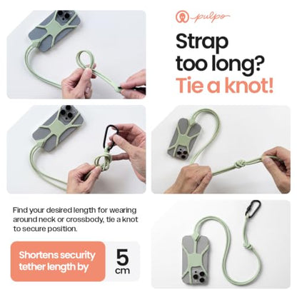 Pulpo Safety Cell Phone Lanyard, Phone Wrist Strap, Green, 5.8" to 6.5" - color: Fern Green, size: Standard 5.8-6.5"