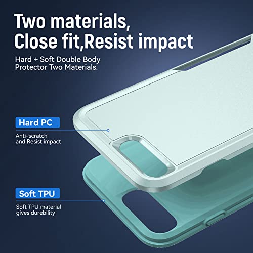 for iPhone 8 Plus Case, iPhone 7 Plus Case,with HD Screen Protector,[Military Grade Drop Tested] Heavy-Duty Tough Rugged Shockproof Protective Phone Case for iPhone 7 Plus /iPhone 8 Plus 5.5”, Green - color: Green