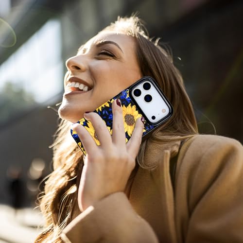 HAOPINSH Wallet Case with Card Holder for iPhone 17 Pro Max, Blooming Sunflowers Back Flip Folio PU Leather Kickstand Card Slots Case for Women Girls Shockproof Cover 6.9" - color: Blooming Sunflowers