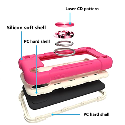 MARKILL Compatible with iPhone XR Case 6.1 Inch with Ring Stand, Heavy-Duty Military Grade Shockproof Phone Cover for iPhone XR 6.1. Hot Pink - color: Hot Pink, size: iPhone XR 6.1"
