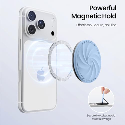 ORNARTO Vortuxe for MagSafe Phone Grip with Kickstand, Sky Whisper - color: Sky Whisper
