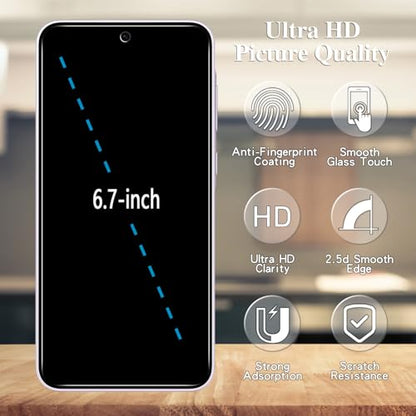 Pokolan Privacy Screen Protector For Samsung Galaxy A36 5G Tempered Glass - size: Galaxy A36