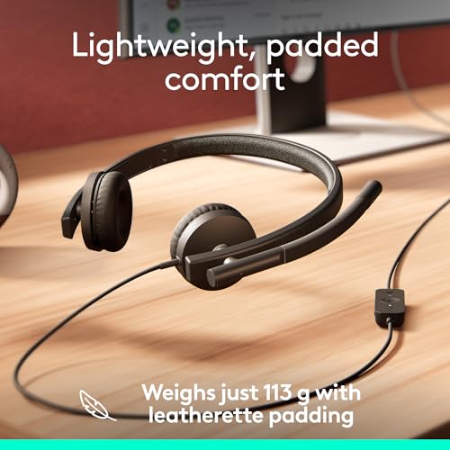 Logitech H570e USB-A Wired Headset with Microphone PC and Mac - Black - size: Teams, style: Stereo