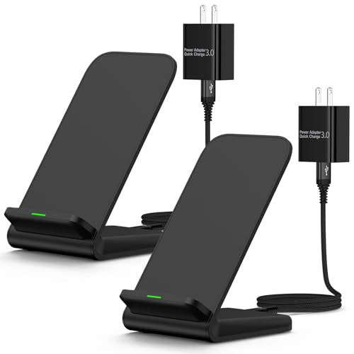Wireless Charger Samsung Fast Charging Pad for Samsung Galaxy S25 Ultra/S25FE/S25 Plus/S24FE/S23/S22 Ultra/S21/S25 Edge, 2 Pack 15W Android Wireless Charger Pad Station and QC Adapter for Google Pixel - size: 2Pack