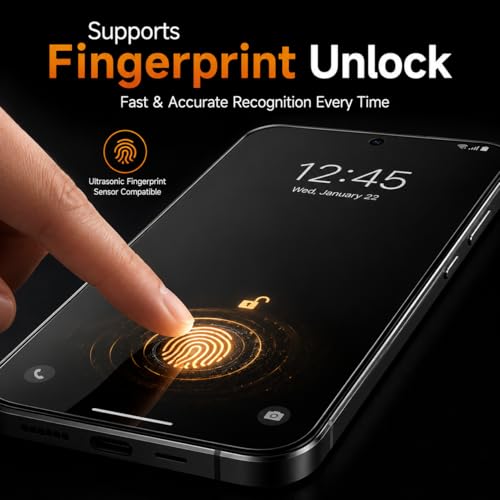 2 Pack Privacy Screen Protector for Samsung Galaxy A07 5G - Anti-Spy Tempered Glass with 9H Hardness, Anti-Scratch & Easy Installation