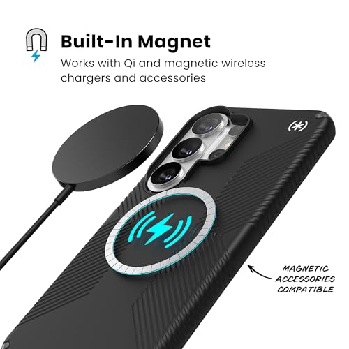 Speck Samsung Galaxy S26 Ultra Presidio2 Grip + Magnet Case - Black/Slate Grey/White - color: Black, size: Samsung Galaxy S26 Ultra