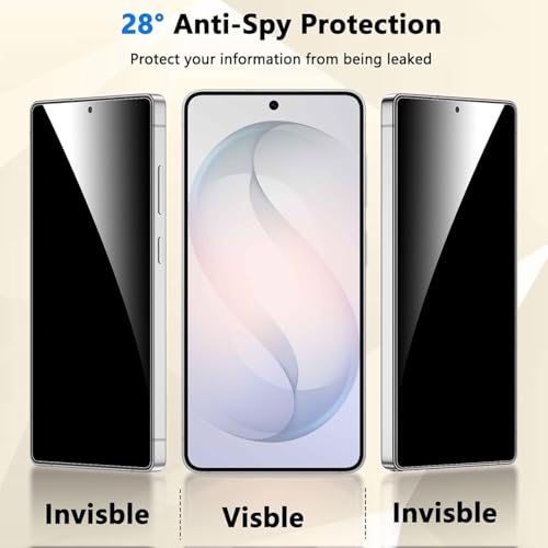 3 Pack Privacy Screen Protector for Samsung Galaxy A17, Anti-Spy Private Flexible TPU Hydrogel Protective Film, Full Coverage Anti-Scratch Self-Healing, Sensitive Touch, Fingerprint Unlock